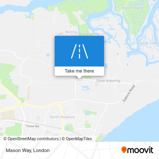 Mason Way map