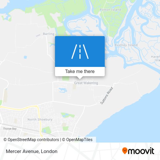 Mercer Avenue map