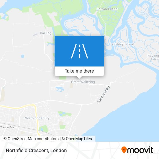 Northfield Crescent map
