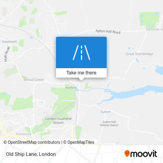Old Ship Lane map