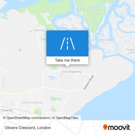 Olivers Crescent map