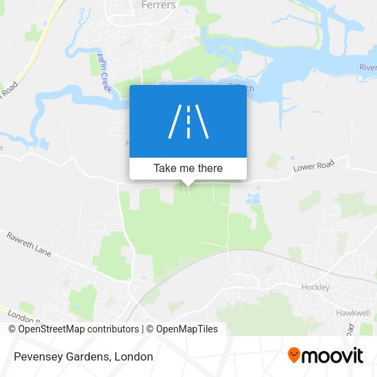 Pevensey Gardens map