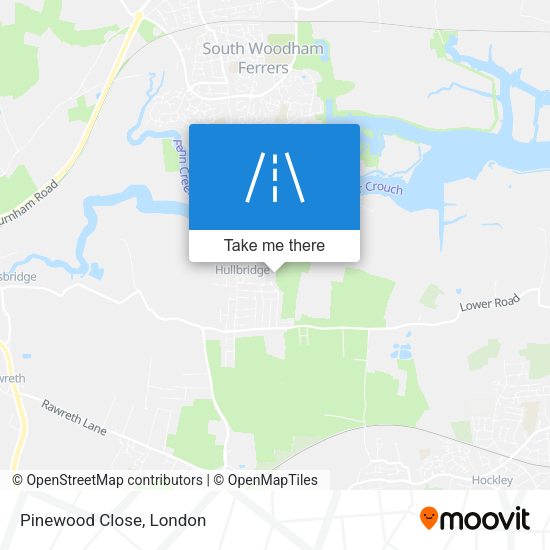 Pinewood Close map