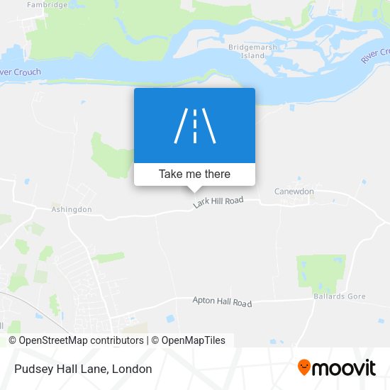 Pudsey Hall Lane map