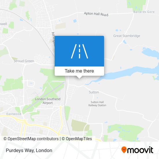 Purdeys Way map