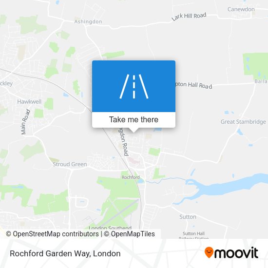 Rochford Garden Way map