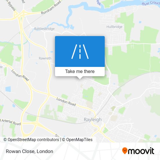 Rowan Close map