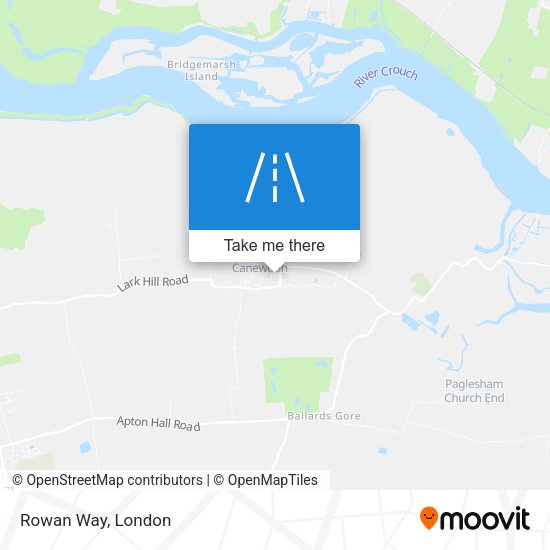 Rowan Way map