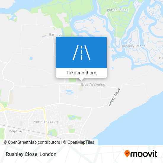 Rushley Close map
