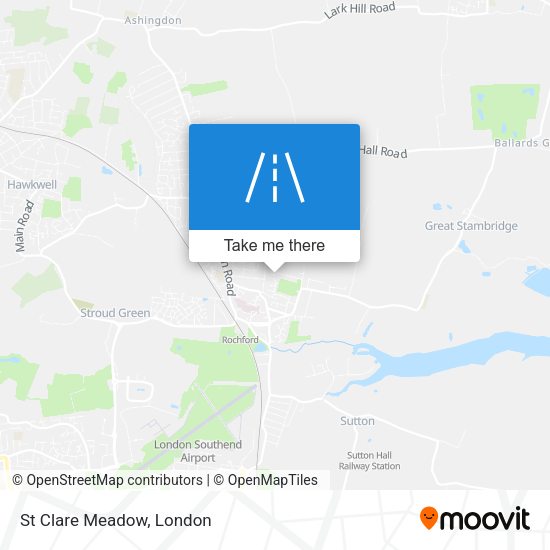 St Clare Meadow map
