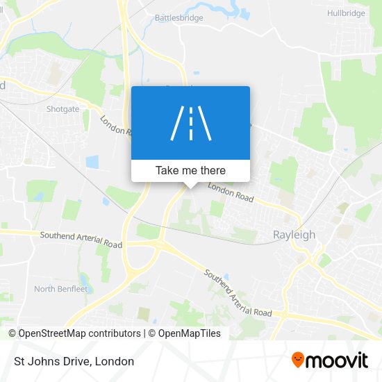 St Johns Drive map