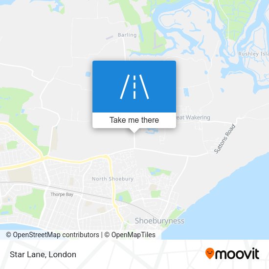 Star Lane map