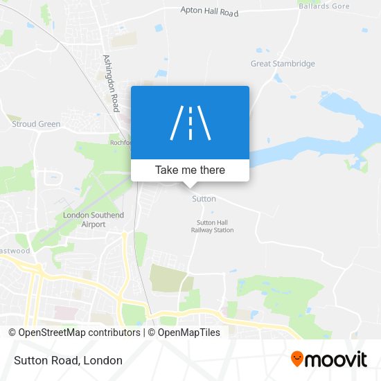 Sutton Road map