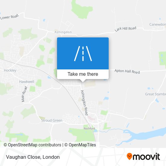 Vaughan Close map