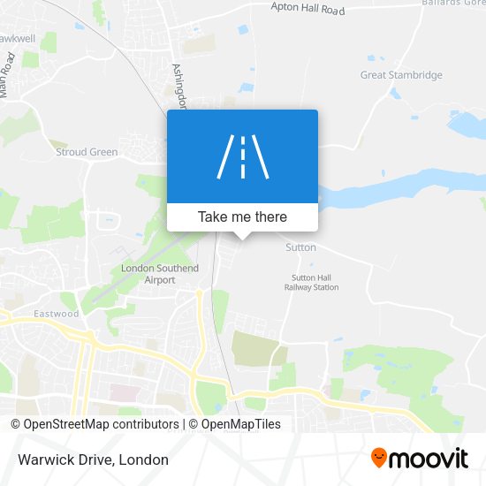 Warwick Drive map