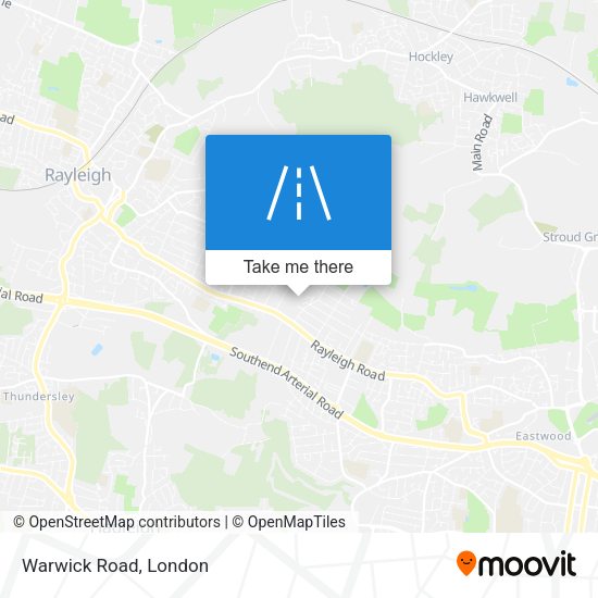 Warwick Road map