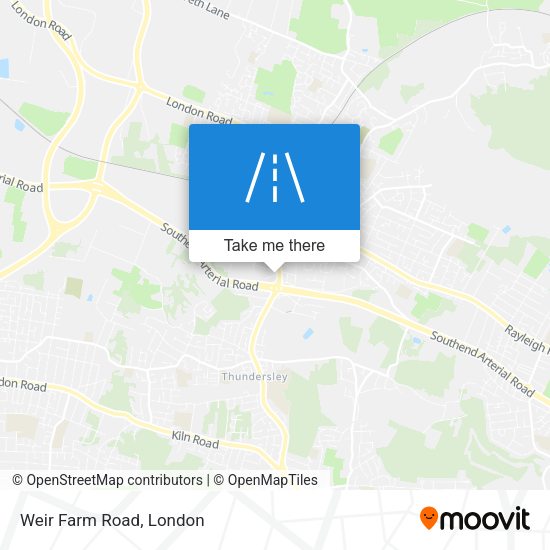 Weir Farm Road map