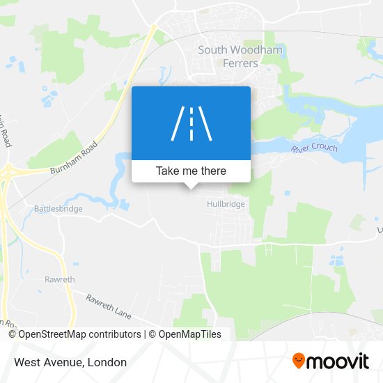 West Avenue map