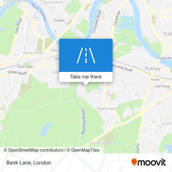 Bank Lane map