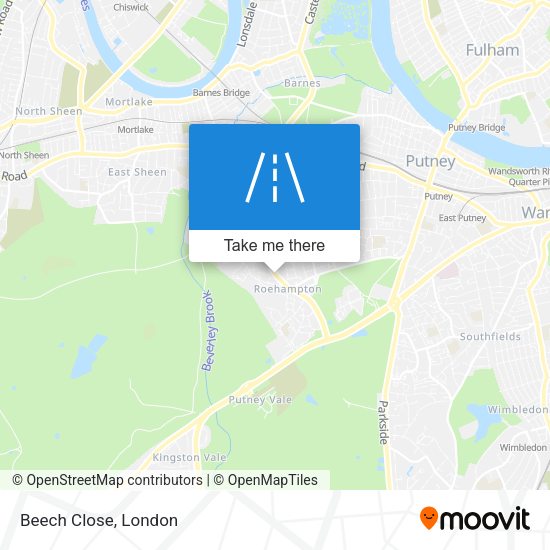 Beech Close map
