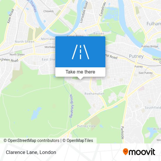 Clarence Lane map