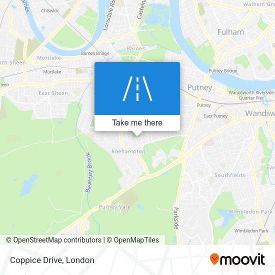 Coppice Drive map