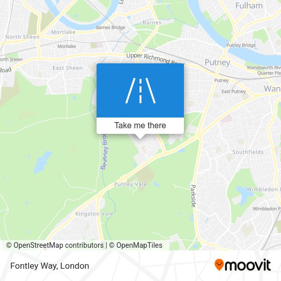 Fontley Way map