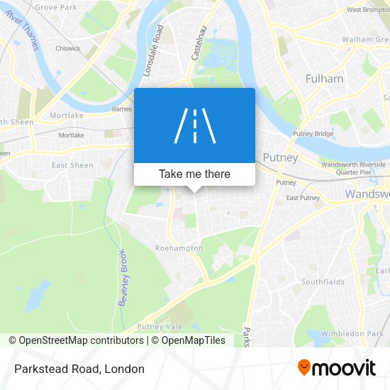 Parkstead Road map