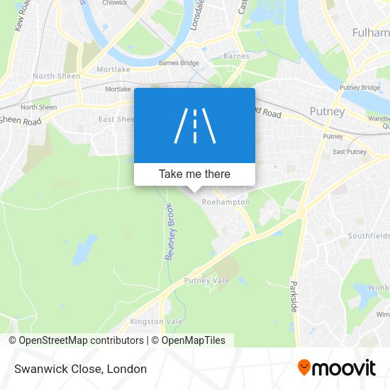 Swanwick Close map