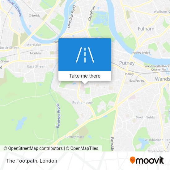 The Footpath map