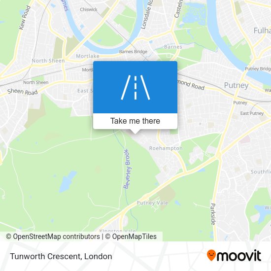 Tunworth Crescent map
