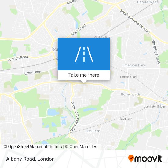 Albany Road map
