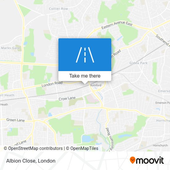 Albion Close map