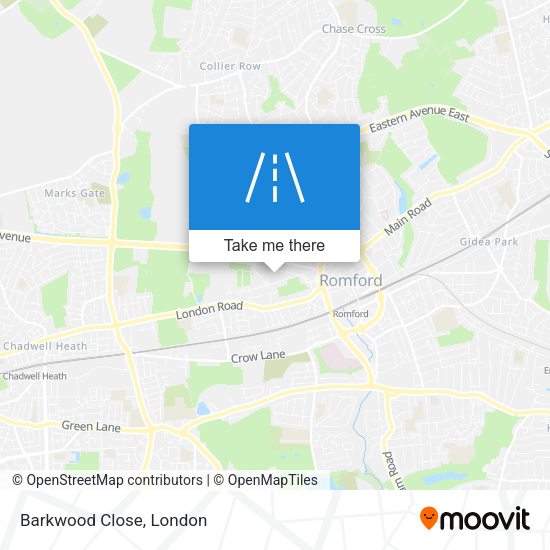 Barkwood Close map