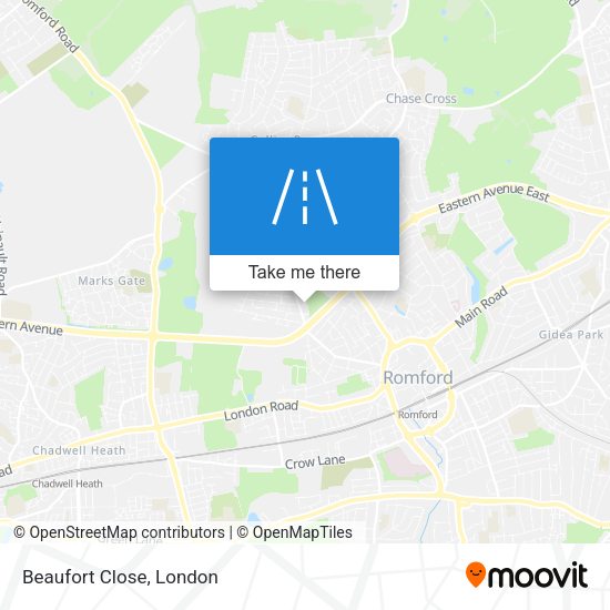 Beaufort Close map