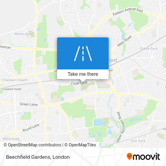 Beechfield Gardens map