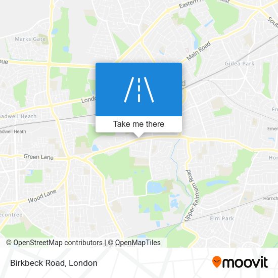 Birkbeck Road map