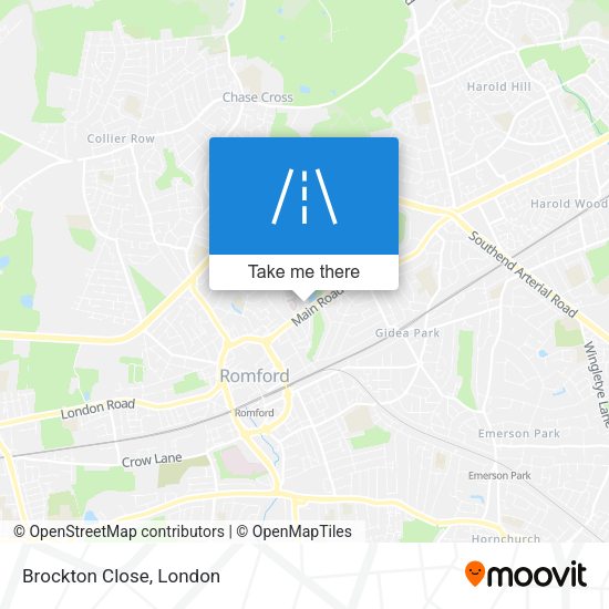 Brockton Close map