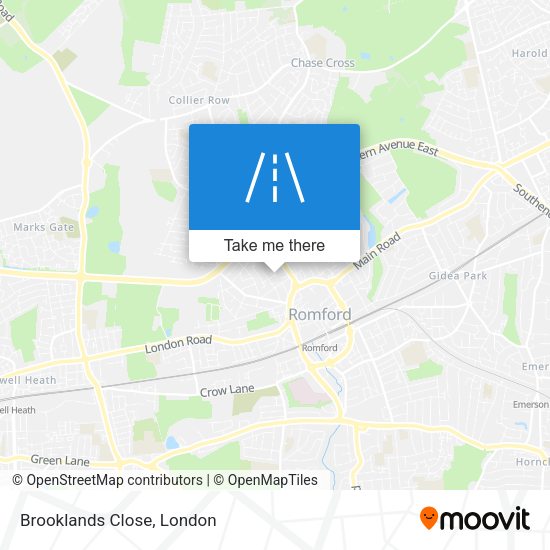 Brooklands Close map
