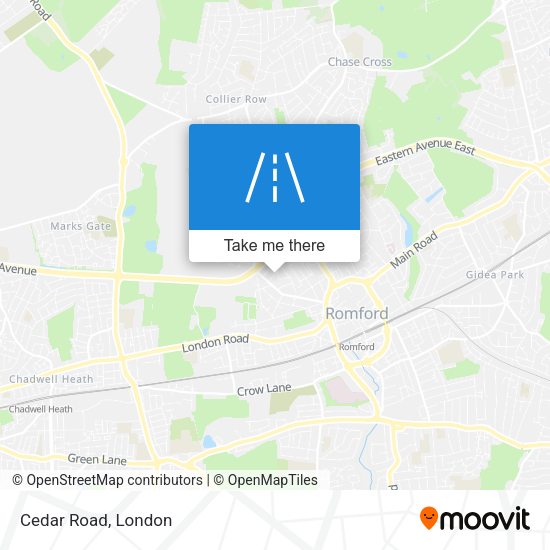 Cedar Road map