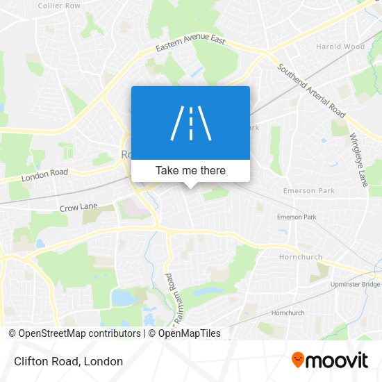 Clifton Road map