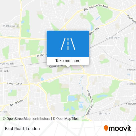 East Road map