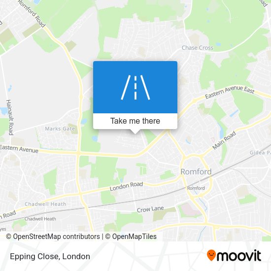 Epping Close map
