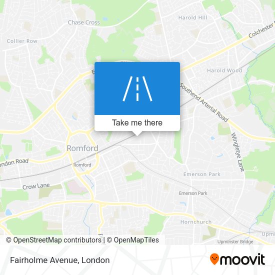 Fairholme Avenue map