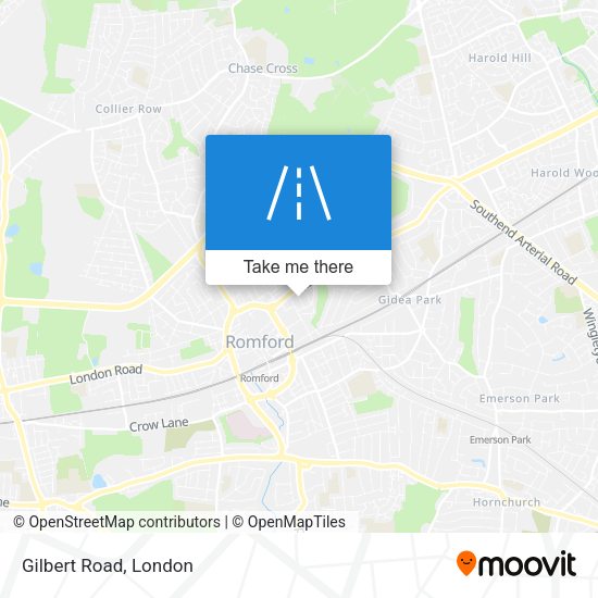 Gilbert Road map