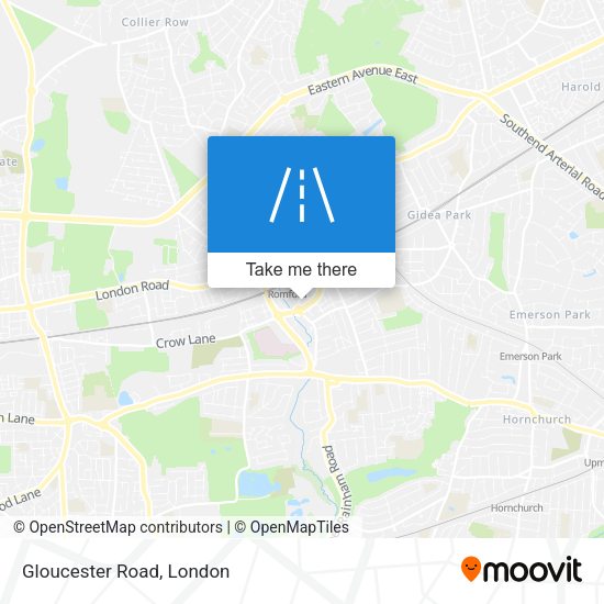 Gloucester Road map