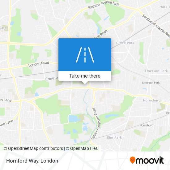 Hornford Way map