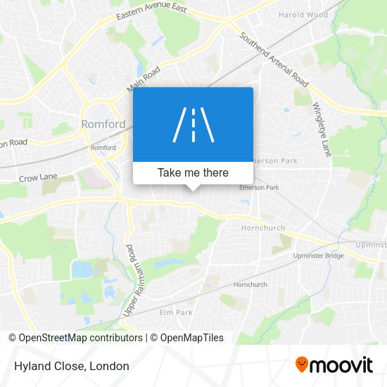Hyland Close map