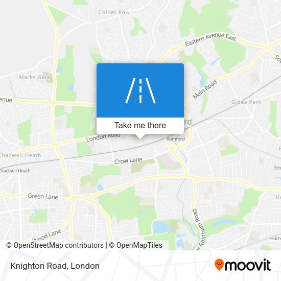 Knighton Road map
