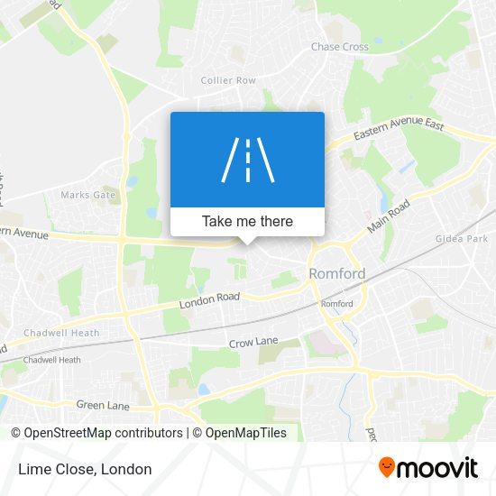 Lime Close map